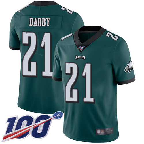 Men Philadelphia Eagles #21 Ronald Darby Midnight Green Team Color Vapor Untouchable NFL Jersey Limited 100th